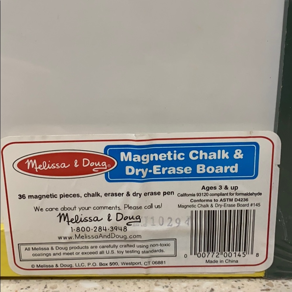 Melissa & Doug Magnetic Chalk & Dry Erase Board - Picture 3 of 3